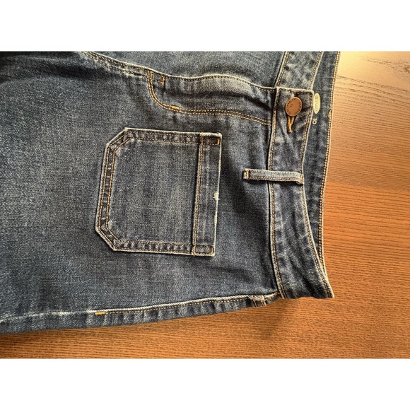 Old Navy Womens Jean Shorts California Stretch Blue Denim size 10 High Rise - Picture 4 of 12